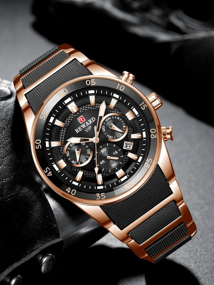 Reward VIP watch silicone strap and buckle close-up