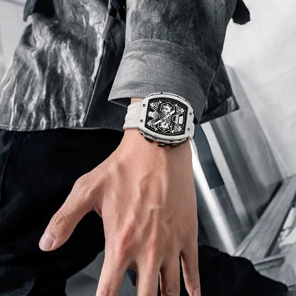 Mark Fairwhale men's quartz watch on wrist casual wear