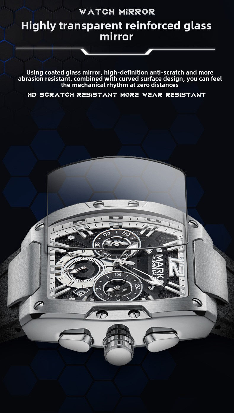 Mark Fairwhale Luxury Six-Pin Quartz Chronograph Watch