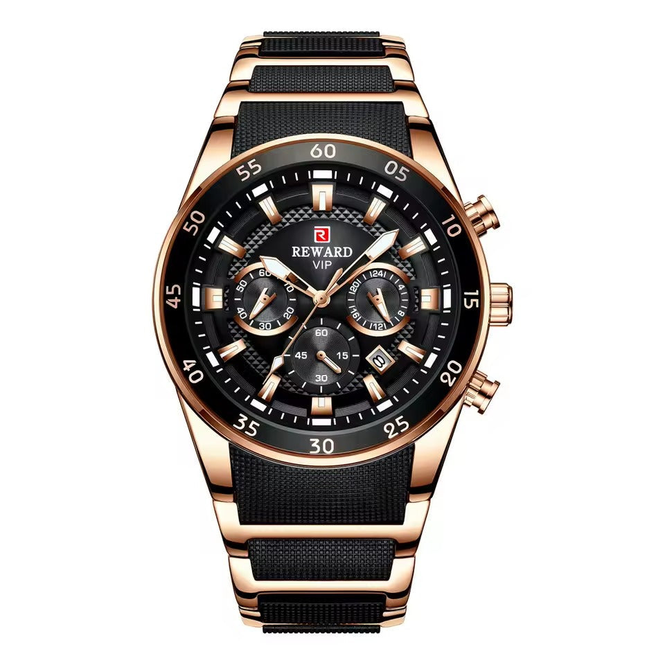 Reward RD81011M men's chronograph watch subdials detail