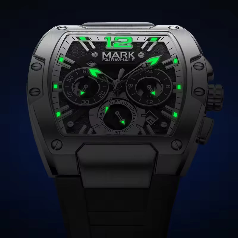 Mark Fairwhale Luxury Six-Pin Quartz Chronograph Watch